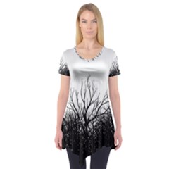 Forest Short Sleeve Tunic  by Brittlevirginclothing