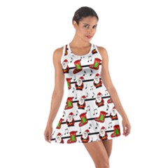 Xmas Song Pattern Cotton Racerback Dress by Valentinaart