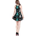 New Year pattern - cyan Reversible Sleeveless Dress View2