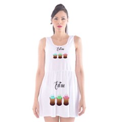 Eat Me Cupcakes Scoop Neck Skater Dress by Brittlevirginclothing