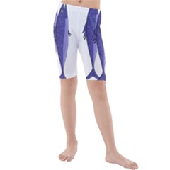 Mackerel  - Purple Kids  Mid Length Swim Shorts by Valentinaart