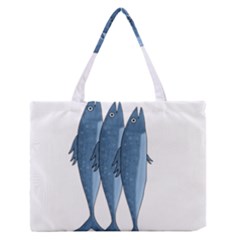 Mackerel Medium Zipper Tote Bag by Valentinaart