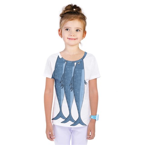 Mackerel Kids  One Piece Tee by Valentinaart