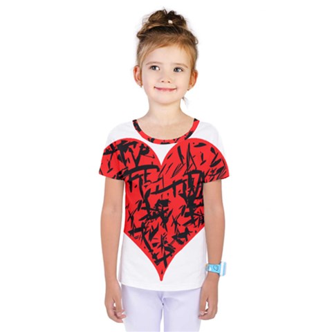 Valentine Hart Kids  One Piece Tee by Valentinaart