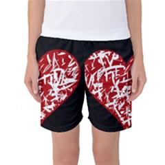 Valentine s Day Design Women s Basketball Shorts by Valentinaart