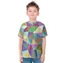 Colorful Triangles, pencil drawing art Kids  Cotton Tee View1