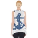 Blue Anchor,  Aquarel painting art Side Drop Tank Tunic View2