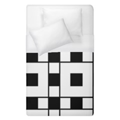 Black And White Pattern Duvet Cover (single Size) by Amaryn4rt