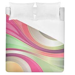 Abstract Colorful Background Wavy Duvet Cover (queen Size) by Amaryn4rt