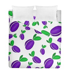 Decorative Plums Pattern Duvet Cover Double Side (full/ Double Size) by Valentinaart