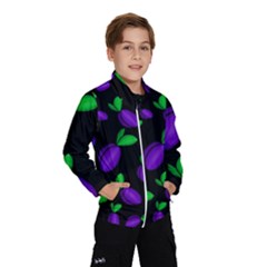 Plums Pattern Wind Breaker (kids) by Valentinaart