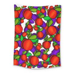 Peaches And Plums Medium Tapestry by Valentinaart