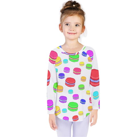 Macaroons Kids  Long Sleeve Tee by Valentinaart