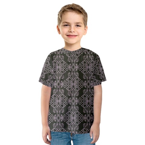 Line Geometry Pattern Geometric Kids  Sport Mesh Tee by Amaryn4rt