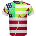 USA Ireland American Flag Shamrock Irish Funny St Patrick Country Flag  Men s Cotton Tee View1