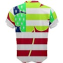 USA Ireland American Flag Shamrock Irish Funny St Patrick Country Flag  Men s Cotton Tee View2