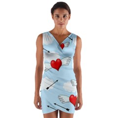 Love Hunting Wrap Front Bodycon Dress by Valentinaart