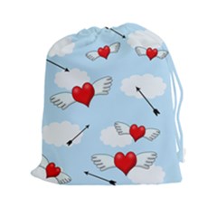 Love Hunting Drawstring Pouches (xxl) by Valentinaart