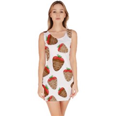 Chocolate Strawberries  Sleeveless Bodycon Dress by Valentinaart