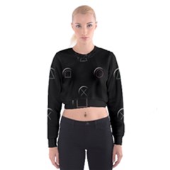 Joystick  Women s Cropped Sweatshirt by Valentinaart