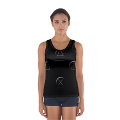 Joystick  Women s Sport Tank Top  by Valentinaart