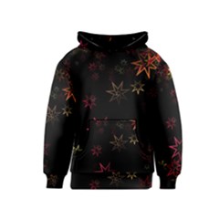 Christmas Background Motif Star Kids  Pullover Hoodie by Amaryn4rt