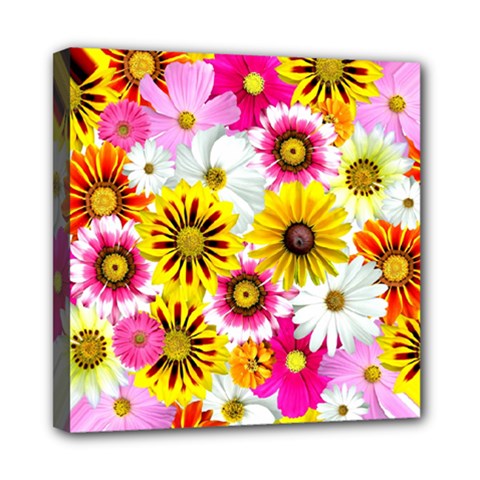 Flowers Blossom Bloom Nature Plant Mini Canvas 8  X 8  by Amaryn4rt