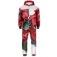 Star Of Bethlehem Star Red Hooded Jumpsuit (men)  by Amaryn4rt