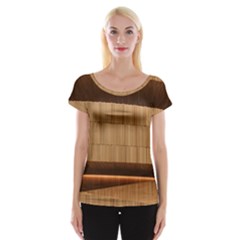 Architecture Art Boxes Brown Women s Cap Sleeve Top by Amaryn4rt