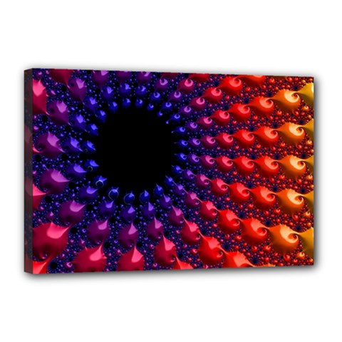 Fractal Mathematics Abstract Canvas 18  X 12  by Amaryn4rt