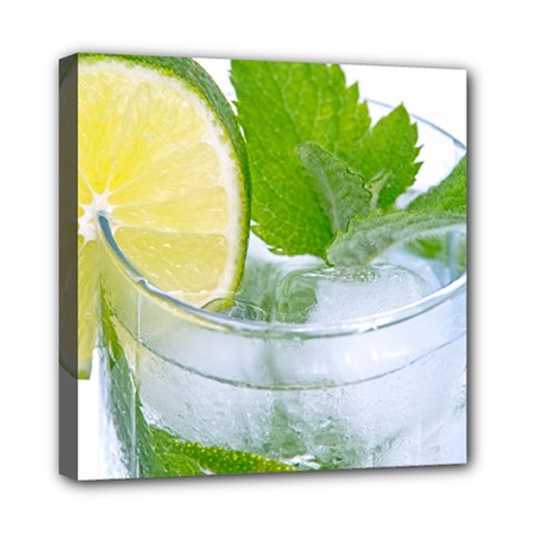 Cold Drink Lime Drink Cocktail Mini Canvas 8  X 8  by Amaryn4rt