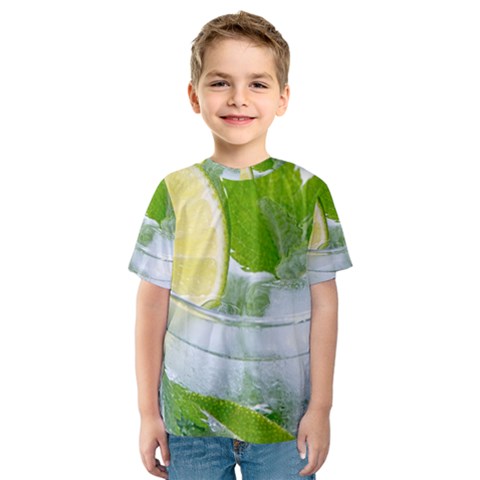 Cold Drink Lime Drink Cocktail Kids  Sport Mesh Tee by Amaryn4rt