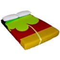 Irish German Germany Ireland Funny St Patrick Flag Fitted Sheet (Queen Size) View2