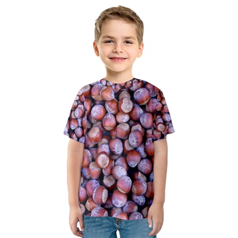 Hazelnuts Nuts Market Brown Nut Kids  Sport Mesh Tee by Amaryn4rt