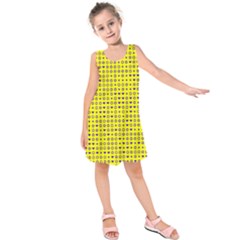 Heart Circle Star Seamless Pattern Kids  Sleeveless Dress by Amaryn4rt