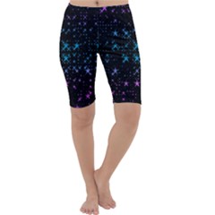 Stars Pattern Seamless Design Cropped Leggings  by Amaryn4rt