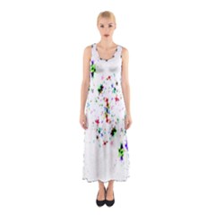 Star Structure Many Repetition Sleeveless Maxi Dress by Amaryn4rt