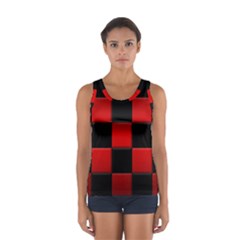 Black And Red Backgrounds Women s Sport Tank Top  by Amaryn4rt