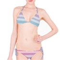 Colorful vertical lines Bikini Set View1