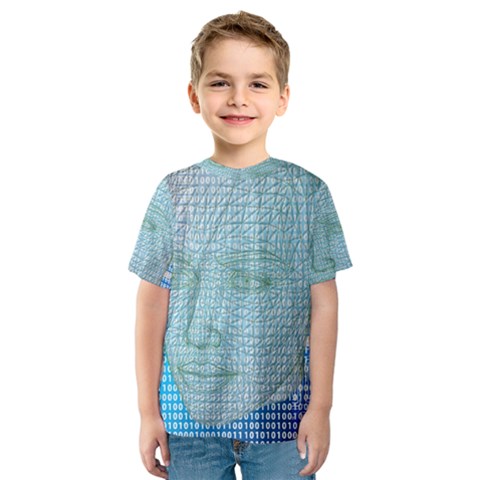 Digital Pattern Kids  Sport Mesh Tee by Amaryn4rt