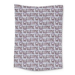 Welcome Letters Pattern Medium Tapestry by dflcprints