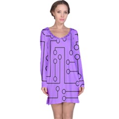 Peripherals Long Sleeve Nightdress by Amaryn4rt