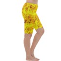 Yellow Abstract Background Cropped Leggings  View3