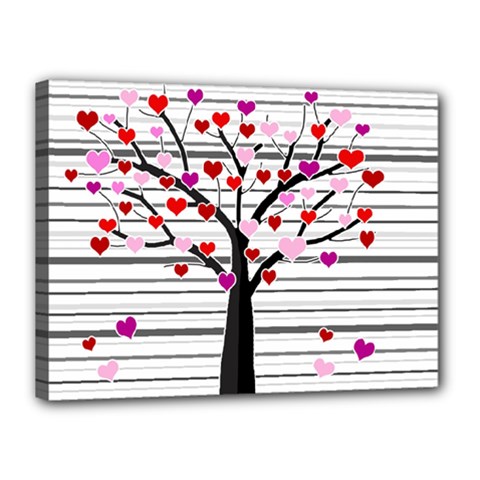 Love Tree Canvas 16  X 12  by Valentinaart