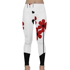 Flowers Classic Yoga Leggings by Valentinaart