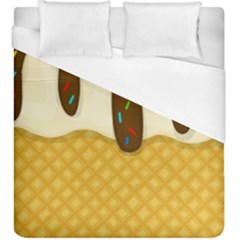 Ice Cream Zoom Duvet Cover (king Size) by Valentinaart