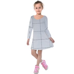 Abstract Architecture Contemporary Kids  Long Sleeve Velvet Dress by Amaryn4rt