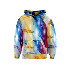 Colour Abstract Kids  Zipper Hoodie by Nexatart