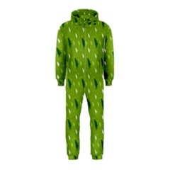 Green Christmas Tree Background Hooded Jumpsuit (kids) by Nexatart