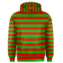 Pattern Lines Red Green Men s Pullover Hoodie View1